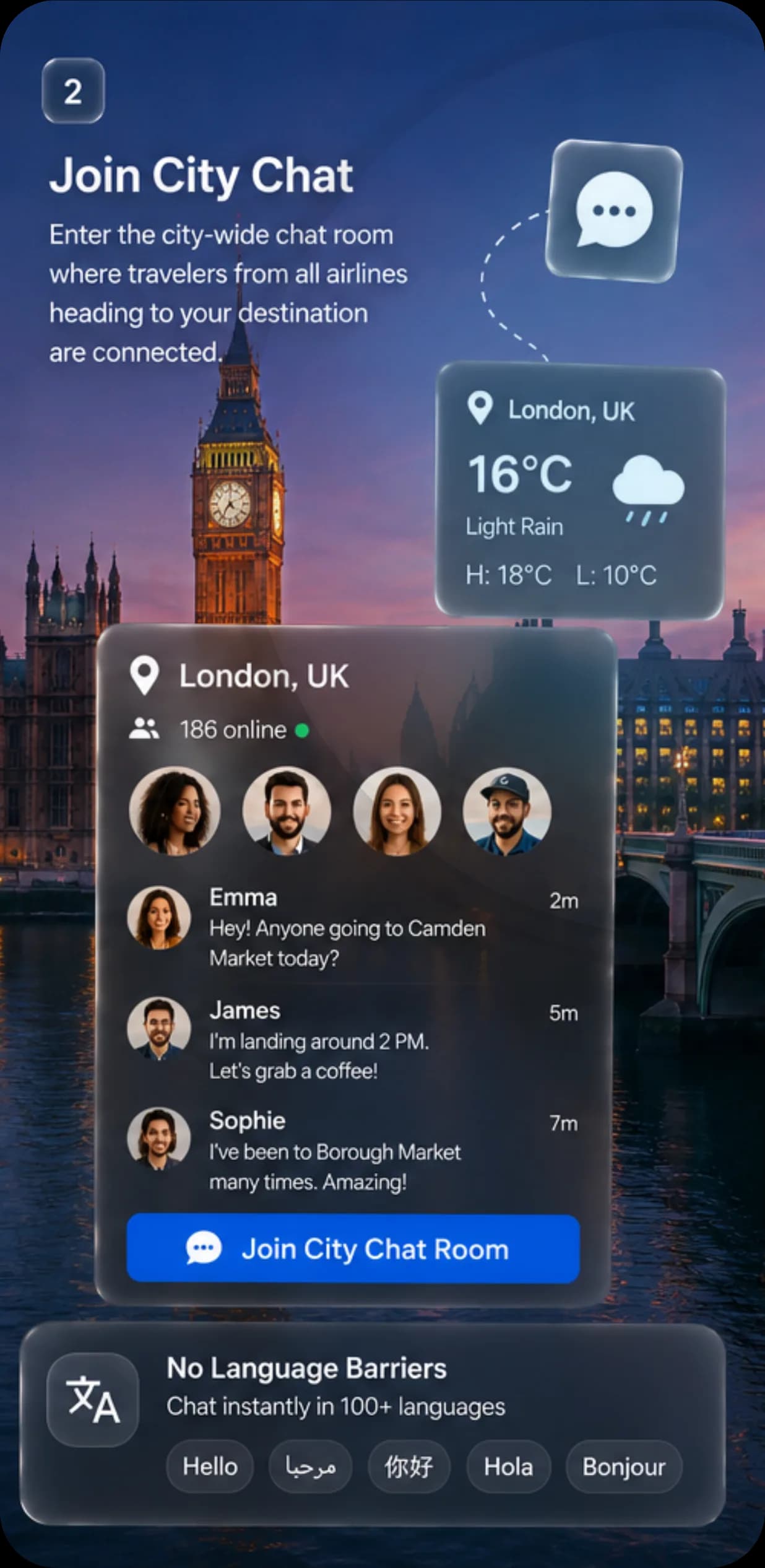 Seatlr — Join City Chat